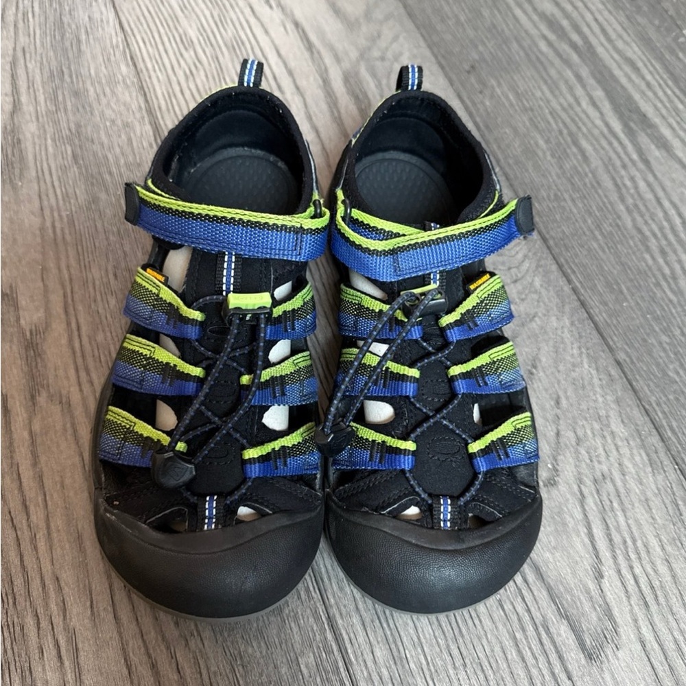 Keen Kids' Sandals Newport H2- Black, Blue, and Green